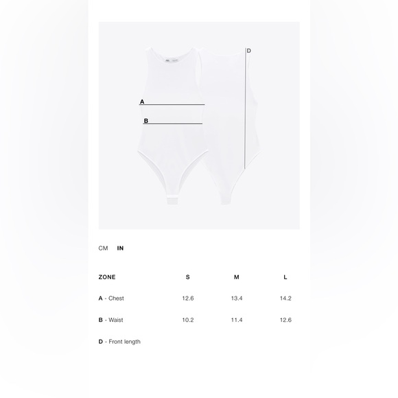 ZARA BANDEAU BODYSUIT NWT - Picture 5 of 5